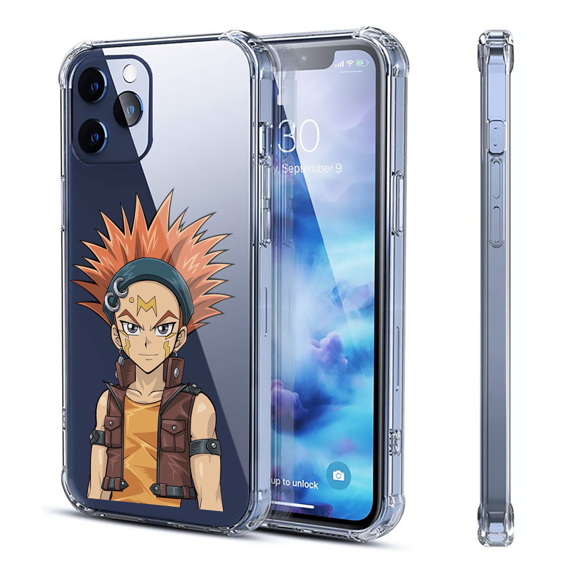 （画像用） 遊☆戯☆王 Yu-Gi-Oh! 【iPhone 12シリーズ対応】透明スマホケース（クリアソフトケース）